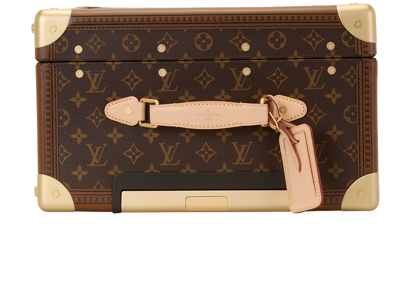 Rolling Trunk, &pound;4,500, Handbags, Brown, Canvas, Inside view